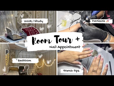 ✨My Room Tour✨+ Nail appointment💅🏻 | aesthetic work/study space, closet, bedroom tour.