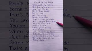 Ashe - Moral of the Story (Lyrics) #viralsong #ytshorts #shortsfeed