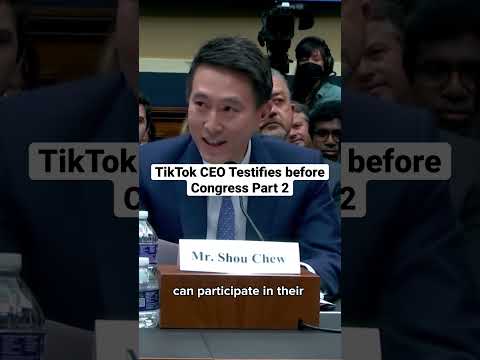 TikTok CEO Testifies before Congress Part 2 #tiktok #congress