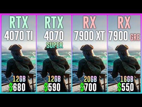 RTX 4070 TI vs RTX 4070 SUPER vs RX 7900 XT vs RX 7900 GRE - Test in 20 Games