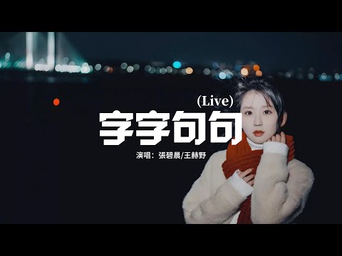 張碧晨/王赫野 - 字字句句（Live）『他字字未提喜歡你，你句句都是我願意，他一句寂寞時候的回應，你卻激動不已。』【動態歌詞MV】