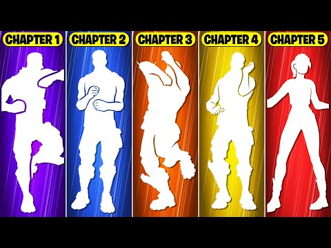 Top 10 Fortnite Dances from Each Chapter! (Scenario, Popular Vide, Rollie, Steady, Orange Justice)