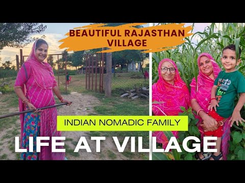 Beautiful Rajasthan Village || Indian Nomadic Family #villagelife