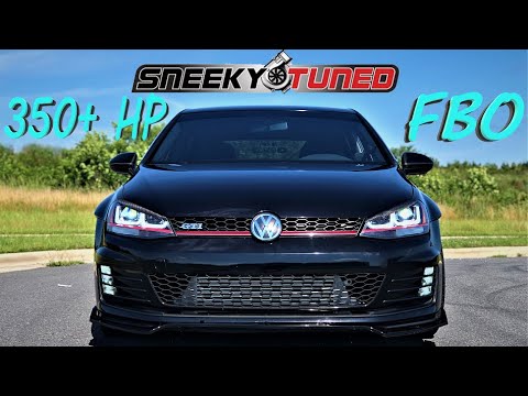 *PURE SOUND* FBO VW MK7 GTI Sneekytuned || Crazy Turbo Sounds! *WILD BACKFIRES*