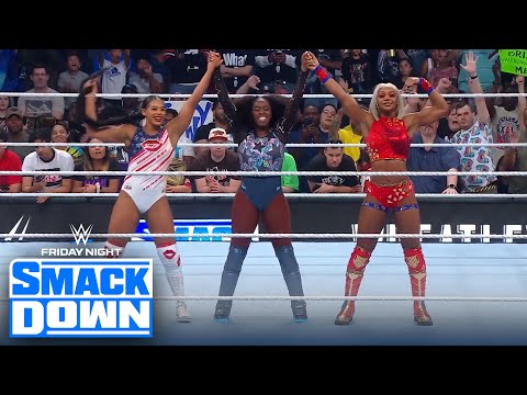 Bianca Belair, Jade Cargill and Naomi vs. The Unholy Union and Blair Davenport | WWE on FOX