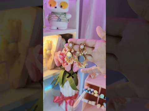 DIY Earrings🪞👑🤎✨ | Diy jewellery making |#shorts #diy #viral #handmade #trending #jewellery