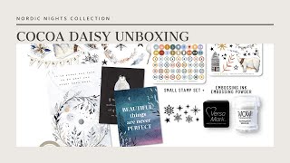 Cocoa Daisy Nordic Nights Unboxing | Stickers Stamps  | Christmas Kit | Journal + Scrapbooking