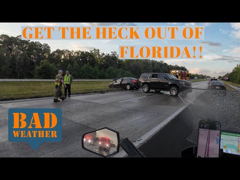 Motocamping out of Florida to South Carolina The Ride s4e10 BMW GS 1250 Adventure!