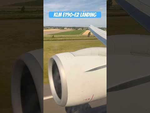 KLM E195-E2 Landing at Amsterdam💙🤍🇳🇱