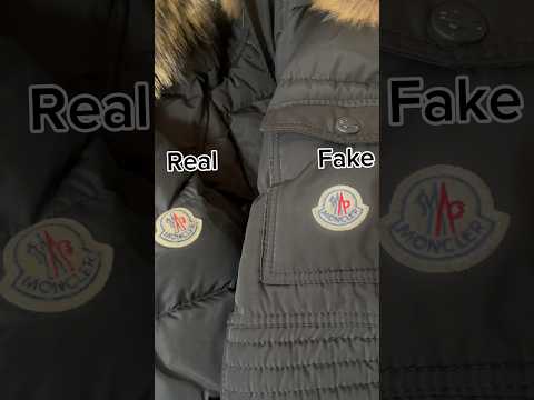 Real vs Fake Moncler jacket🔎 #luxury #review #realvsfake