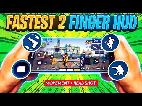 World's Fastest [ 2 FINGER ] Custom HUD In Free Fire 🤯 | Batter Than PC Players