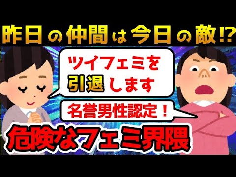 【一同驚愕】ツイフェミの卒業宣言に元仲間のツイフェミからは批判殺到【ゆっくり解説】