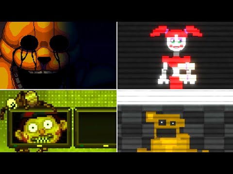 FNAF Into The Pit - All Secrets & Easter Eggs (Secret Springlock + Secret Endings)