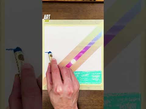 What do you think of this easy blending technique for oil pastels? 🖍️🎨 #oilpastel #blendingtechnique