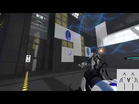 下午跟芒果玩個「PorTal2」雙人模式p3