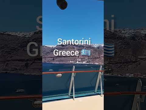 Santorini Greece 🇬🇷 cruise travel #cruisetravel #shortsfeed #santorini