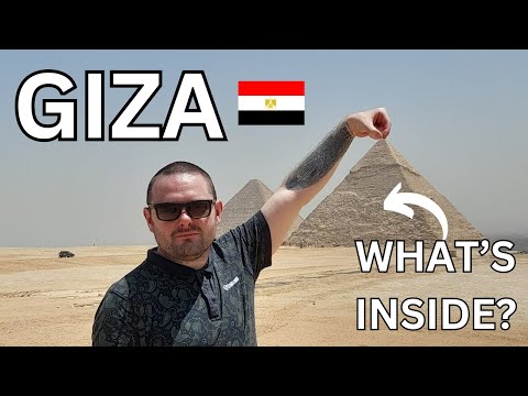 What does it look like INSIDE the Pyramids of Giza? Egypt Travel Vlog 🇪🇬