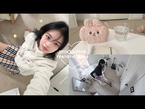 PRODUCTIVE & REALISTIC Days 🐇₊˚✩: Small Room Changes, Bathroom Organization, GRWM & Vlogmas Week 3