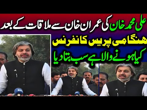 PTI Leader Ali Mohammad Khan Media Talk after meeting Imran Khan