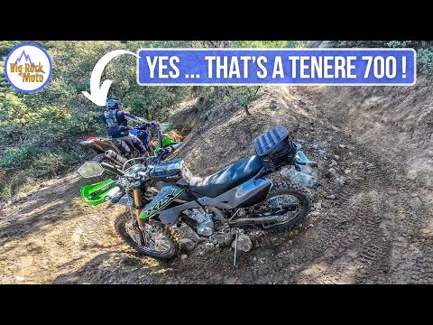 Yamaha Tenere 700 Where it Doesn't Belong / KLX300 Trail Ride (Ride-Along POV)