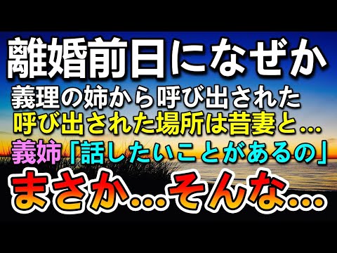 【感動する話】離婚前日 妻とお見合いをした料亭になぜか義姉から呼び出された→義姉の話に驚きを隠しきれず…【泣ける話】【いい話】