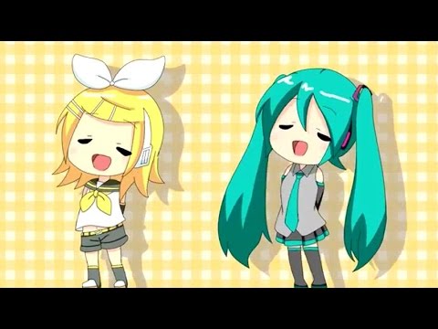 【Kagamine Rin & Miku Hatsune】 Taberu Song 【VOCALOID × Koufuku Graffiti】 1 hour ver.