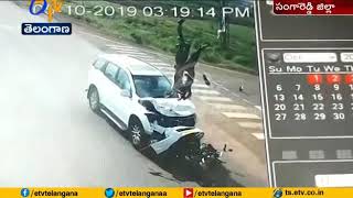 Two Dead | After Car Hits Bike | at Zaheerabad