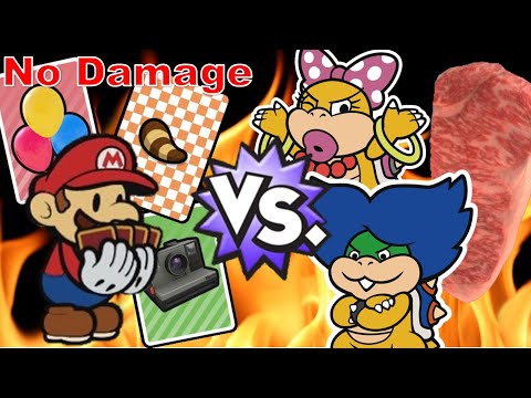 【ペーパーマリオカラースプラッシュ】ノーダメージ可能なボス戦その② / Paper Mario: Color Splash - No damage boss battle Vol.2