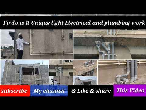 Building outside plumbing & all sanitary work by Firdous R Unique light Electrical and plumbing work