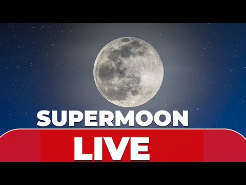 SUPERMOON seen over DUBAI SKYLINE