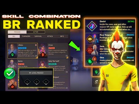 BR rank character Combination 2024 | Best character combination in free fire | Best combination