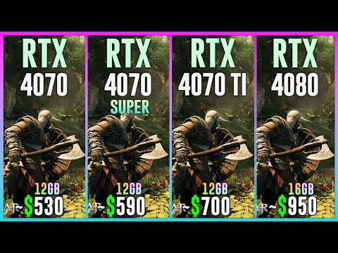 RTX 4070 vs RTX 4070 SUPER vs RTX 4070 TI vs RTX 4080 - Test in 25 Games