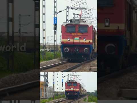 Red Monster RTLM WAP4 with SABARI Express #shorts #indianrailways #train