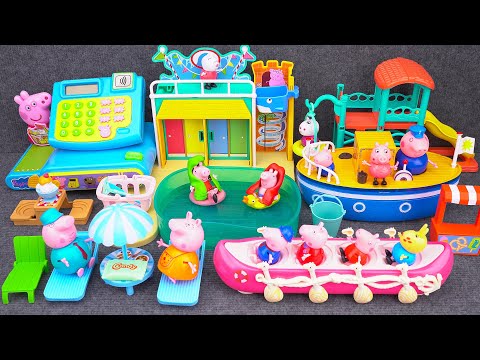 65 Minutes Satisfying with Unboxing Cute Peppa Pig Swimming Pool Toys Collection ASMR | Review Toys