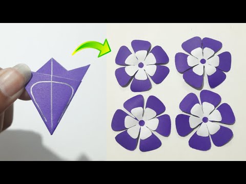 How To Make Paper Flower Easy | Beautiful Paper Flower Making Idea | Easy Paper Flower Craft