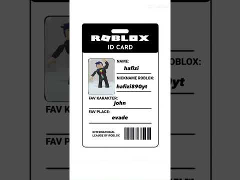 id card roblox #capcut #creat