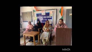 Celebrating Veer Gatha program at GHS RAWALPORA