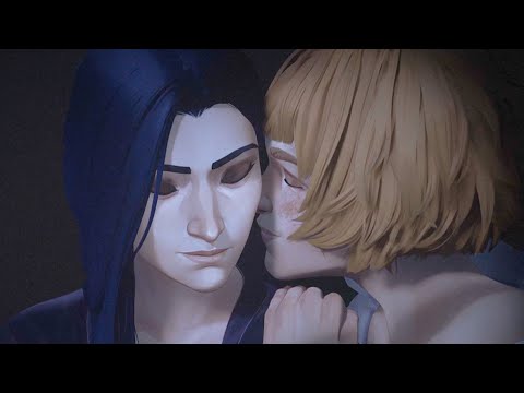 Caitlyn and Maddie Kiss & Romance Scene - Arcane Season 2 Act 2 (4K)