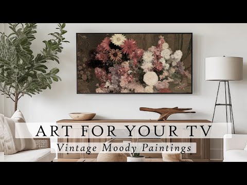 Vintage Moody Paintings Art For Your TV | Vintage TV Art | Vintage Art TV | 4K | 3 Hours