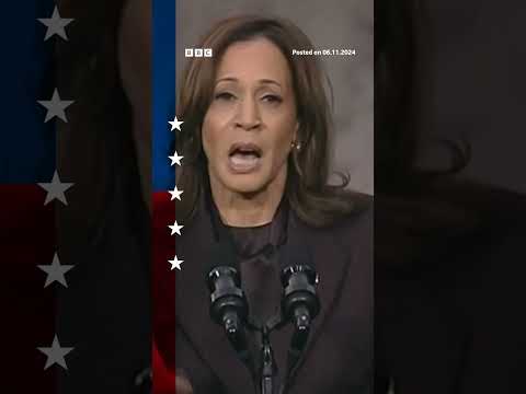 Kamala Harris said 'the light of America will always burn bright'. #KamalaHarris #BBCNews