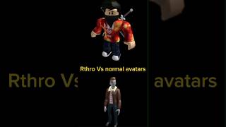 Rthro Vs normal avatars #Roblox #robloxavatar