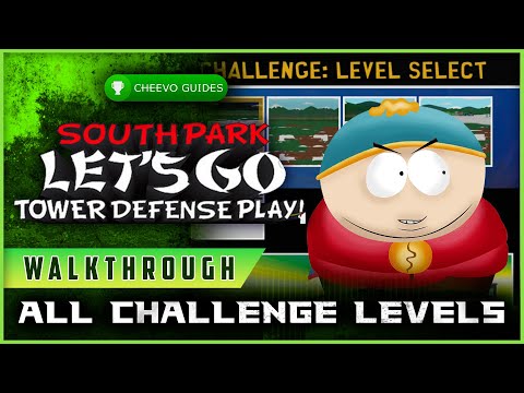 South Park: Lets Go Tower Defense Play - All Challenge Levels (Xbox 360)