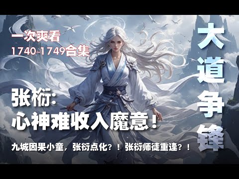 张椼：心神难收入魔意？！九城因果小童，张衍点化？！张衍师徒重逢？！【大道争锋 第1740~1749章】#ai #Ai有声小说 #有声小说 #小说 #小说故事 #ai漫画 #ai有聲漫