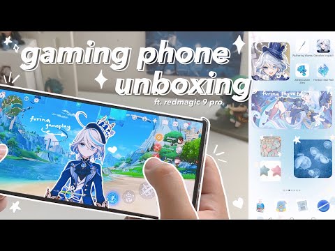 🪼 gaming phone unboxing ft. genshin - REDMAGIC 9 pro, graphics & gameplay, phone transformation