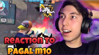 Reaction to Pagal M10 | Indian phone Player 🇮🇳 | Free Fire