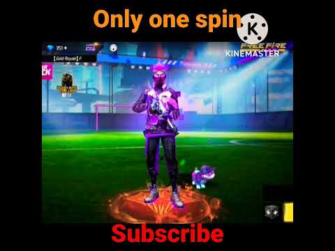 😱ONLY ONE SPIN 😱  AND 😈NEW GAAN SKIN 😈 #short #freefiremax #viral #ytshorts