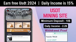 New launch usdt investment project 2024 | best usdt earning sites 2024 | legit investment sites 2024