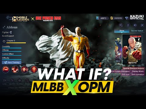 WHAT IF MLBB DECIDES TO COLLAB WITH ONE PUNCH MAN | SAITAMA AS ALDOUS | GENOS AS XBORG