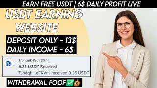 New USDT Site 2024 | Best Usdt Investment Website | New Usdt Mining Site | New Usdt Earning Website