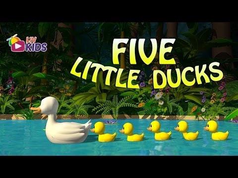 Five Little Ducks with Lyrics | LIV Kids Nursery Rhymes and Songs | HD